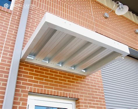 boxed metal canopy|industrial steel canopy.